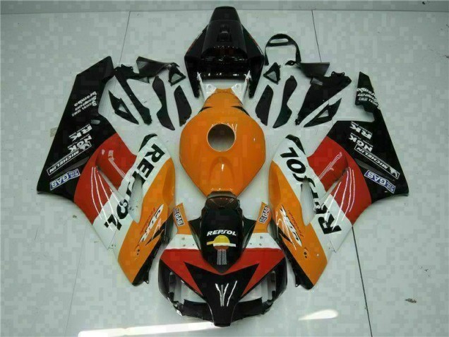 CBR 1000 RR 2004-2005 Motorrad Verkleidung - Orange Schwarz Repsol CBR 1000 RR 2004-2005 Motorrad Verkleidung - Orange Schwarz Repsol