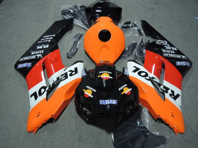 CBR 1000 RR 2004-2005 Motorrad Verkleidung - Schwarz Orange Repsol CBR 1000 RR 2004-2005 Motorrad Verkleidung - Schwarz Orange Repsol