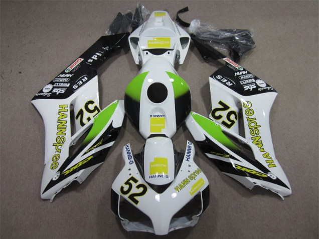 CBR 1000 RR 2004-2005 Motorrad Verkleidung - Weiß Grün Hannspree 52 CBR 1000 RR 2004-2005 Motorrad Verkleidung - Weiß Grün Hannspree 52