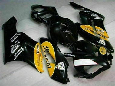 CBR 1000 RR 2004-2005 Motorrad Verkleidungen - Gelb Schwarz