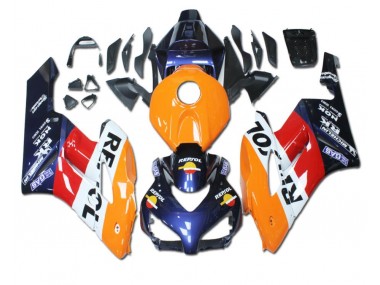 CBR 1000 RR 2004-2005 Motorrad Verkleidungen - Orange Rot Blau Repsol