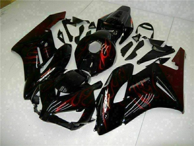 CBR 1000 RR 2004-2005 Motorrad Verkleidungen - Rot Flamme Schwarz CBR 1000 RR 2004-2005 Motorrad Verkleidungen - Rot Flamme Schwarz