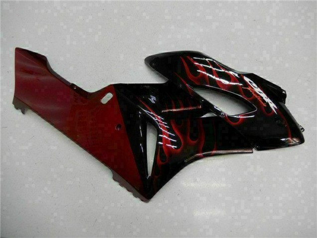 CBR 1000 RR 2004-2005 Motorrad Verkleidungen - Rot Flamme Schwarz CBR 1000 RR 2004-2005 Motorrad Verkleidungen - Rot Flamme Schwarz