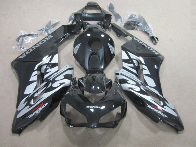 CBR 1000 RR 2004-2005 Motorrad Verkleidungen - Schwarz Silber CBR 1000 RR 2004-2005 Motorrad Verkleidungen - Schwarz Silber