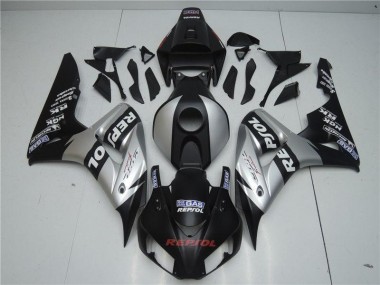 CBR 1000 RR 2004-2005 Motorrad Verkleidungen - Schwarz Silber Repsol
