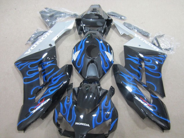 CBR 1000 RR 2004-2005 Motorrad Verkleidungen - Schwarze Blau Flamme CBR 1000 RR 2004-2005 Motorrad Verkleidungen - Schwarze Blau Flamme