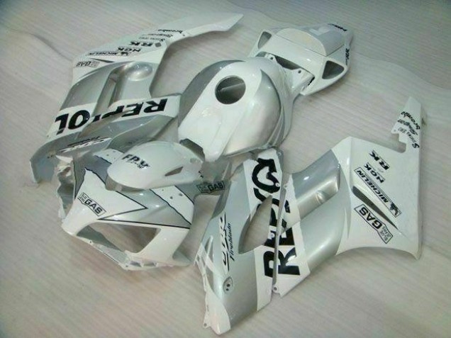 CBR 1000 RR 2004-2005 Motorrad Verkleidungen - Silber Weiß Repsol CBR 1000 RR 2004-2005 Motorrad Verkleidungen - Silber Weiß Repsol