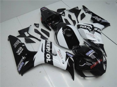 CBR 1000 RR 2004-2005 Motorrad Verkleidungen - Weiß Repsol Schwarz