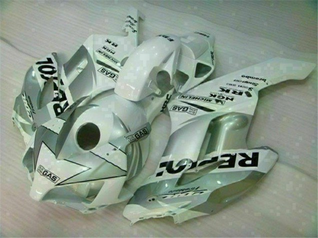 CBR 1000 RR 2004-2005 Motorrad Verkleidungen - Weiß Silber Repsol CBR 1000 RR 2004-2005 Motorrad Verkleidungen - Weiß Silber Repsol