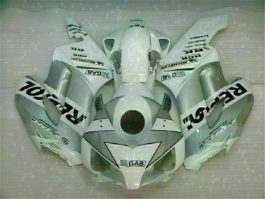 CBR 1000 RR 2004-2005 Motorrad Verkleidungen - Weiß Silber Repsol