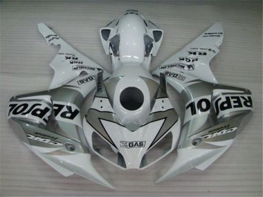 CBR 1000 RR 2004-2005 Motorrad Verkleidungen - Weiß Silber Schwarz Repsol