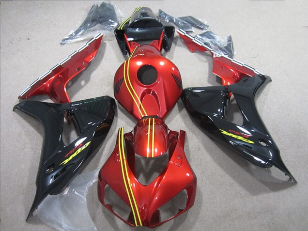 CBR 1000 RR 2006-2007 Motorrad Verkleidung - Schwarz Rot Gelb CBR 1000 RR 2006-2007 Motorrad Verkleidung - Schwarz Rot Gelb