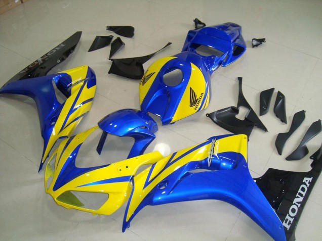 CBR 1000 RR 2006-2007 Motorrad Verkleidungen - Gelb Blau Schwarz CBR 1000 RR 2006-2007 Motorrad Verkleidungen - Gelb Blau Schwarz