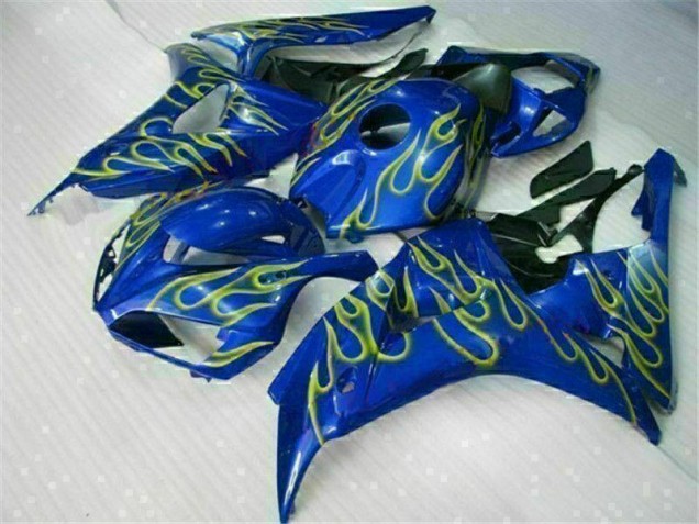 CBR 1000 RR 2006-2007 Motorrad Verkleidungen - Gelb Flamme Blau CBR 1000 RR 2006-2007 Motorrad Verkleidungen - Gelb Flamme Blau