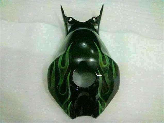 CBR 1000 RR 2006-2007 Motorrad Verkleidungen - Grüne Flamme Schwarz CBR 1000 RR 2006-2007 Motorrad Verkleidungen - Grüne Flamme Schwarz