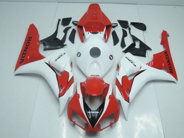 CBR 1000 RR 2006-2007 Motorrad Verkleidungen - Orange Rot und Weiß CBR 1000 RR 2006-2007 Motorrad Verkleidungen - Orange Rot und Weiß