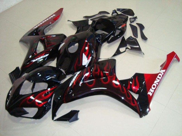 CBR 1000 RR 2006-2007 Motorrad Verkleidungen - Rot Flamme CBR 1000 RR 2006-2007 Motorrad Verkleidungen - Rot Flamme