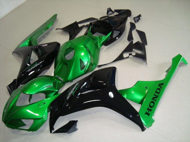 CBR 1000 RR 2006-2007 Motorrad Verkleidungen - Schwarz Grün CBR 1000 RR 2006-2007 Motorrad Verkleidungen - Schwarz Grün