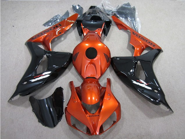 CBR 1000 RR 2006-2007 Motorrad Verkleidungen - Schwarz Orange CBR 1000 RR 2006-2007 Motorrad Verkleidungen - Schwarz Orange