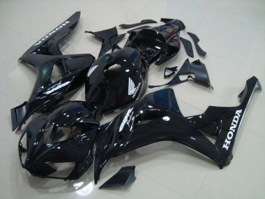 CBR 1000 RR 2006-2007 Motorrad Verkleidungen - Schwarz Silber Aufkleber