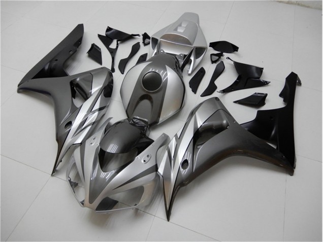 CBR 1000 RR 2006-2007 Motorrad Verkleidungen - Schwarz Silber Grau CBR 1000 RR 2006-2007 Motorrad Verkleidungen - Schwarz Silber Grau