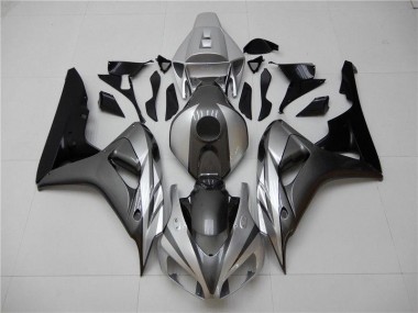 CBR 1000 RR 2006-2007 Motorrad Verkleidungen - Schwarz Silber Grau