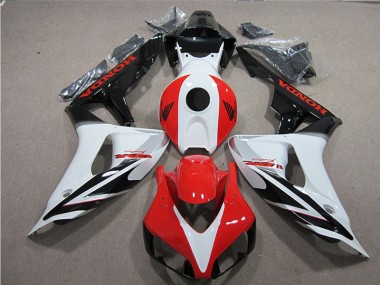 CBR 1000 RR 2006-2007 Motorrad Verkleidungen - Schwarz Weiß Rot Fireblade