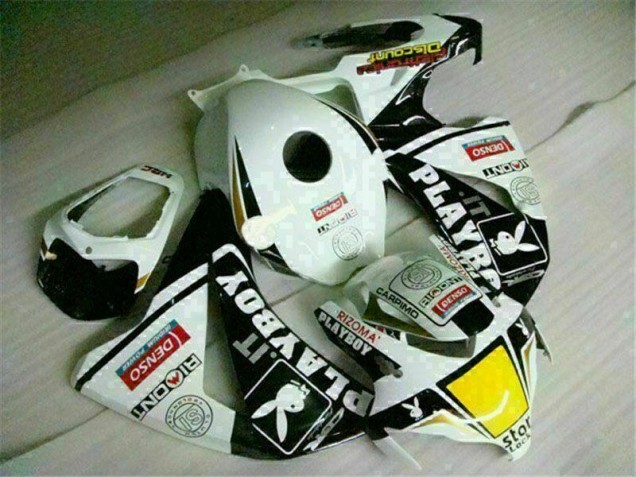 CBR 1000 RR 2008-2011 Motorrad Verkleidung - Weiß Schwarz Playboy CBR 1000 RR 2008-2011 Motorrad Verkleidung - Weiß Schwarz Playboy