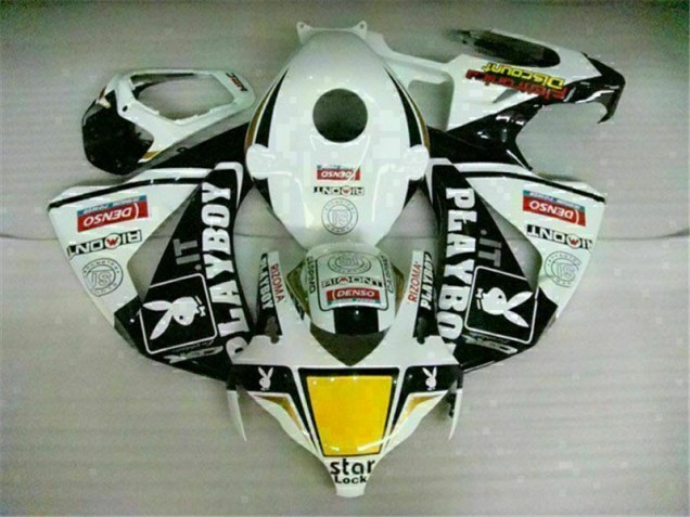CBR 1000 RR 2008-2011 Motorrad Verkleidung - Weiß Schwarz Playboy CBR 1000 RR 2008-2011 Motorrad Verkleidung - Weiß Schwarz Playboy