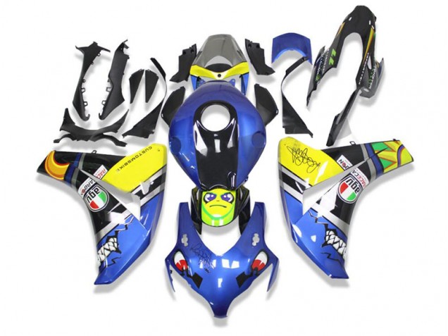 CBR 1000 RR 2008-2011 Motorrad Verkleidungen - Blau Hai CBR 1000 RR 2008-2011 Motorrad Verkleidungen - Blau Hai