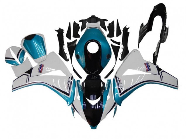CBR 1000 RR 2008-2011 Motorrad Verkleidungen - Blau Weiß Schwarz CBR 1000 RR 2008-2011 Motorrad Verkleidungen - Blau Weiß Schwarz