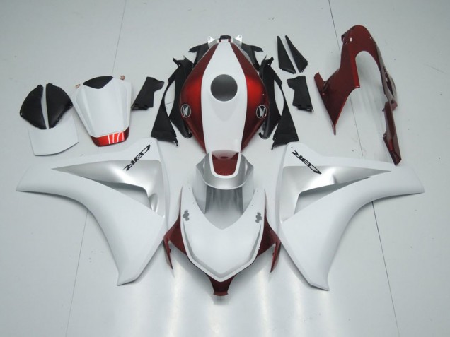 CBR 1000 RR 2008-2011 Motorrad Verkleidungen - Candy Rot Weiß und Silber CBR 1000 RR 2008-2011 Motorrad Verkleidungen - Candy Rot Weiß und Silber