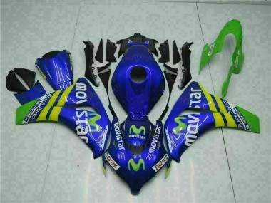 CBR 1000 RR 2008-2011 Motorrad Verkleidungen - Grün Blau