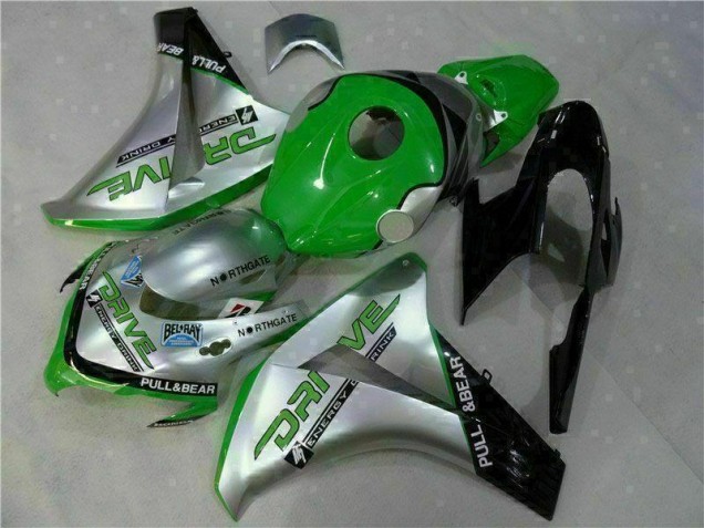 CBR 1000 RR 2008-2011 Motorrad Verkleidungen - Grün Silber CBR 1000 RR 2008-2011 Motorrad Verkleidungen - Grün Silber