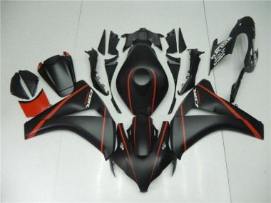 CBR 1000 RR 2008-2011 Motorrad Verkleidungen - Matt Schwarz Rot