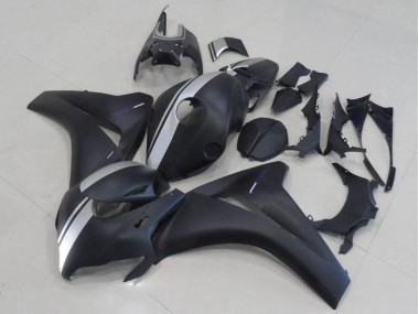 CBR 1000 RR 2008-2011 Motorrad Verkleidungen - Matt Schwarz und Silber