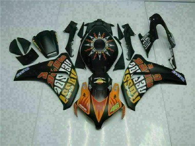 CBR 1000 RR 2008-2011 Motorrad Verkleidungen - Orange Schwarz