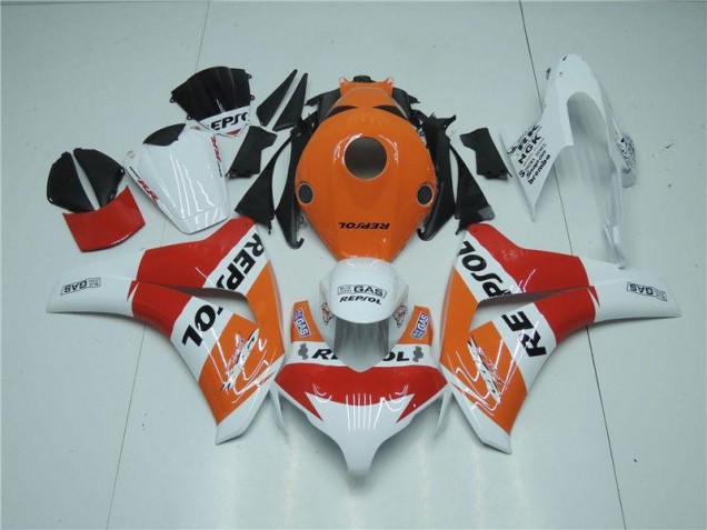 CBR 1000 RR 2008-2011 Motorrad Verkleidungen - Orange Weiß Rot Repsol CBR 1000 RR 2008-2011 Motorrad Verkleidungen - Orange Weiß Rot Repsol