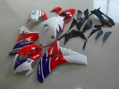CBR 1000 RR 2008-2011 Motorrad Verkleidungen - Rot Weiß Blau Motul