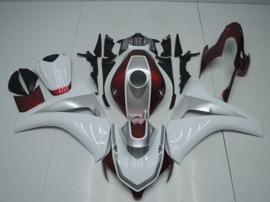 CBR 1000 RR 2008-2011 Motorrad Verkleidungen - Rot Weiß Und Silber