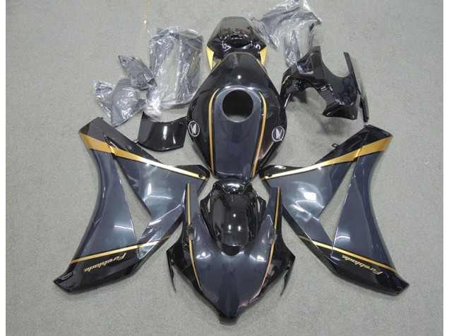 CBR 1000 RR 2008-2011 Motorrad Verkleidungen - Schwarz Gold Feuerklinge CBR 1000 RR 2008-2011 Motorrad Verkleidungen - Schwarz Gold Feuerklinge