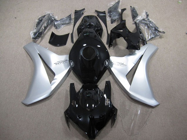 CBR 1000 RR 2008-2011 Motorrad Verkleidungen - Schwarz Silber Feuerklinge CBR 1000 RR 2008-2011 Motorrad Verkleidungen - Schwarz Silber Feuerklinge