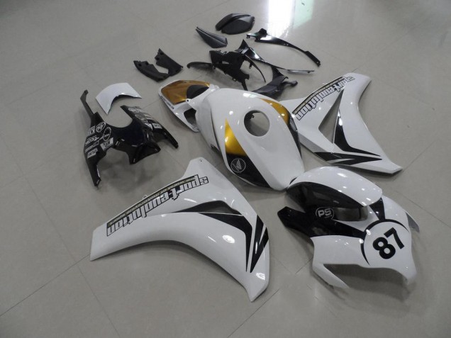 CBR 1000 RR 2008-2011 Motorrad Verkleidungen - Schwarz Weiß Gold CBR 1000 RR 2008-2011 Motorrad Verkleidungen - Schwarz Weiß Gold