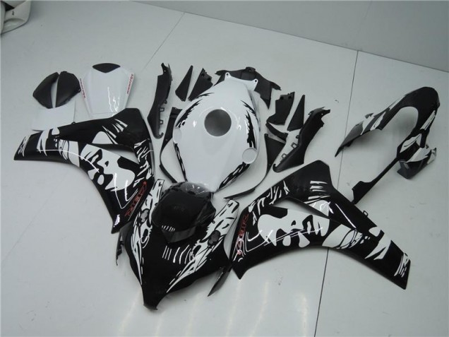 CBR 1000 RR 2008-2011 Motorrad Verkleidungen - Schwarz Weiß CBR 1000 RR 2008-2011 Motorrad Verkleidungen - Schwarz Weiß