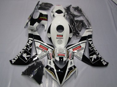 CBR 1000 RR 2008-2011 Motorrad Verkleidungen - Schwarz Weißer Denso Playboy