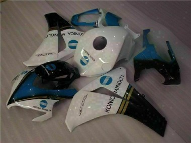 CBR 1000 RR 2008-2011 Motorrad Verkleidungen - Weiß Blau