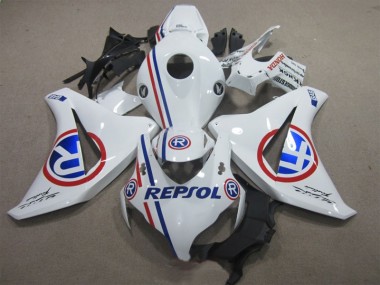 CBR 1000 RR 2008-2011 Motorrad Verkleidungen - Weiß Blau Repsol