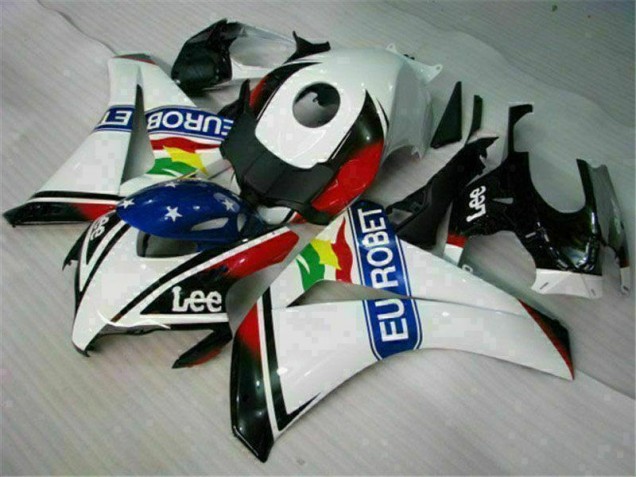 CBR 1000 RR 2008-2011 Motorrad Verkleidungen - Weiß Blau Rot Eurobet Lee CBR 1000 RR 2008-2011 Motorrad Verkleidungen - Weiß Blau Rot Eurobet Lee
