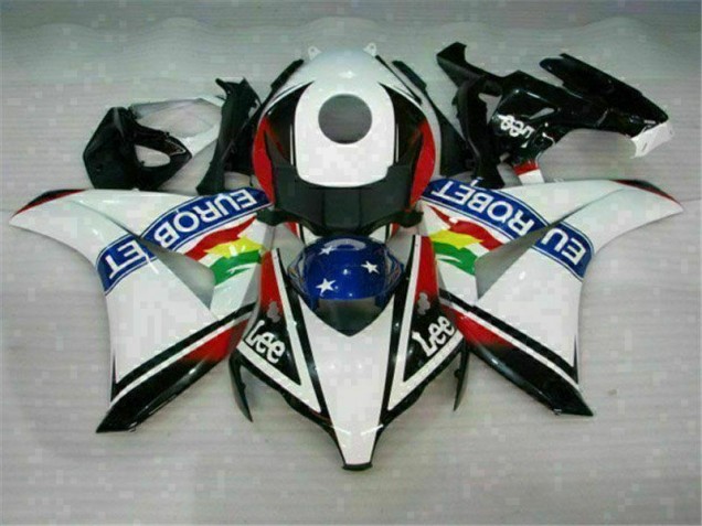 CBR 1000 RR 2008-2011 Motorrad Verkleidungen - Weiß Blau Rot Eurobet Lee CBR 1000 RR 2008-2011 Motorrad Verkleidungen - Weiß Blau Rot Eurobet Lee