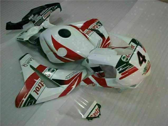 CBR 1000 RR 2008-2011 Motorrad Verkleidungen - Weiß Castrol 4 CBR 1000 RR 2008-2011 Motorrad Verkleidungen - Weiß Castrol 4